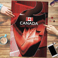 Canada Football Puzzle Visual Line Abstract Maple Leaf