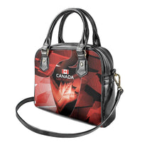Canada Football Shoulder Handbag Visual Line Abstract Maple Leaf