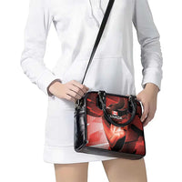 Canada Football Shoulder Handbag Visual Line Abstract Maple Leaf