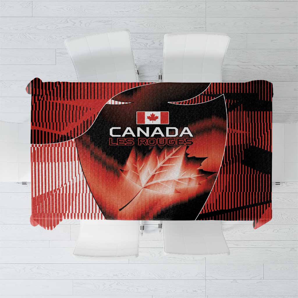 Canada Football Tablecloth Visual Line Abstract Maple Leaf