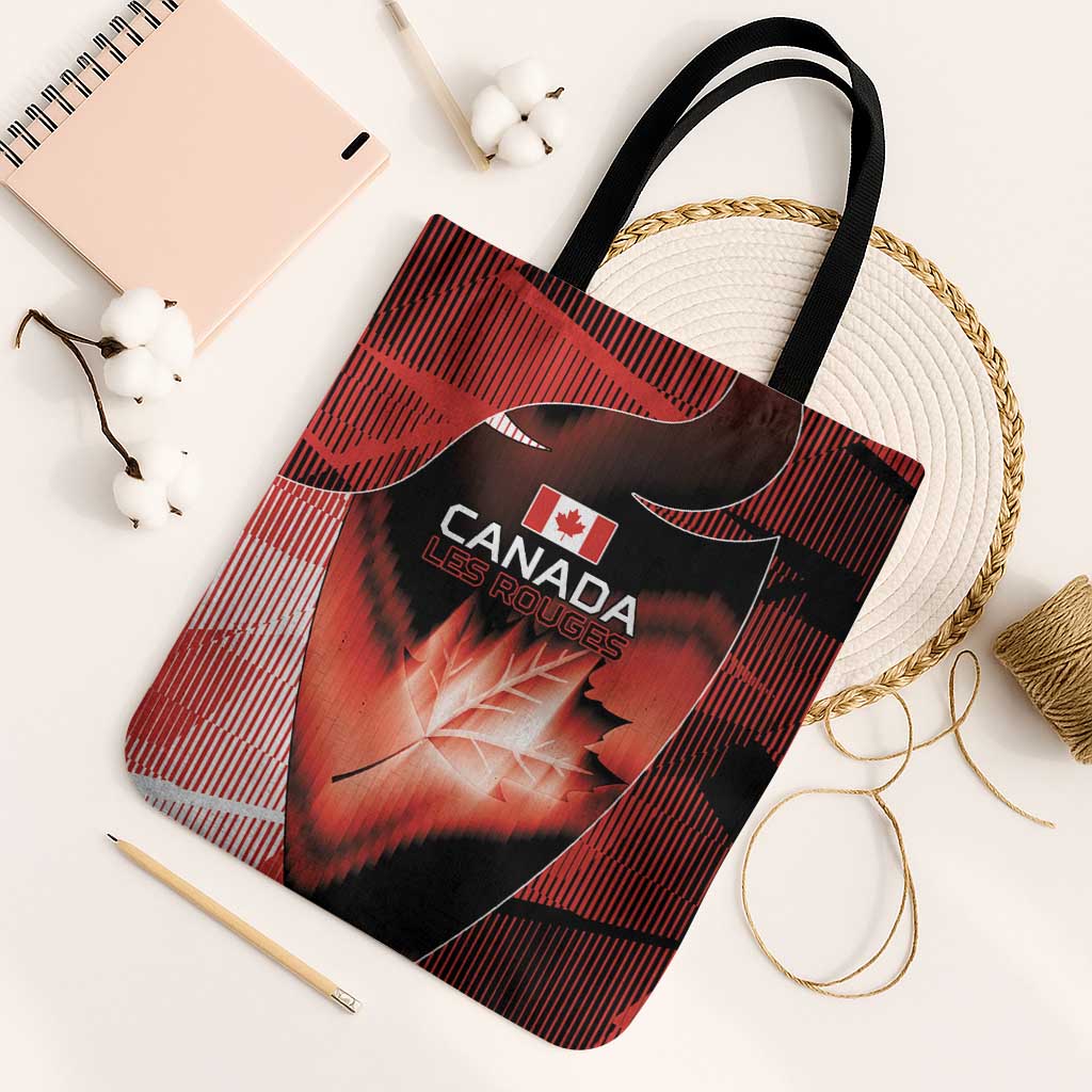 Canada Football Tote Bag Visual Line Abstract Maple Leaf
