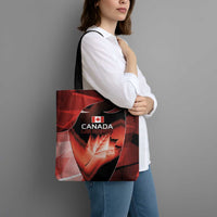 Canada Football Tote Bag Visual Line Abstract Maple Leaf
