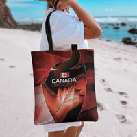 Canada Football Tote Bag Visual Line Abstract Maple Leaf