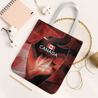 Canada Football Tote Bag Visual Line Abstract Maple Leaf