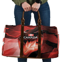 Canada Football Travel Bag Visual Line Abstract Maple Leaf