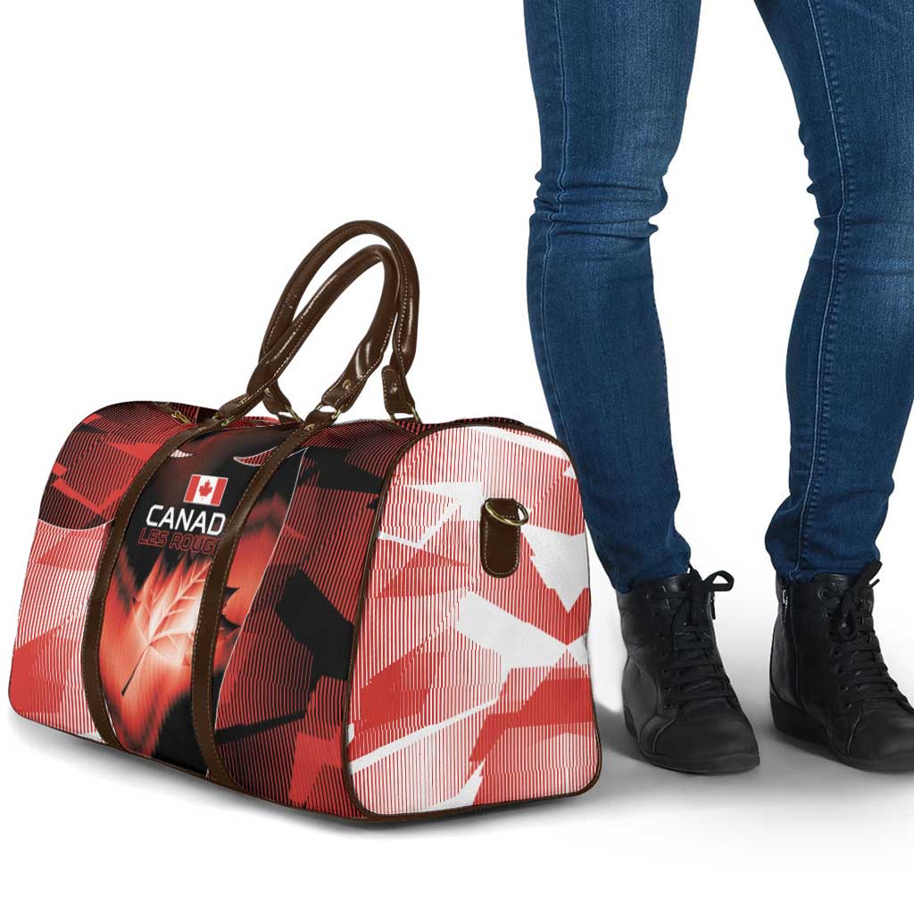 Canada Football Travel Bag Visual Line Abstract Maple Leaf