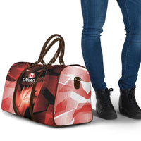 Canada Football Travel Bag Visual Line Abstract Maple Leaf