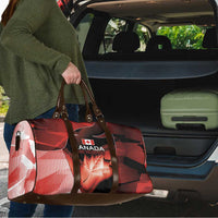 Canada Football Travel Bag Visual Line Abstract Maple Leaf