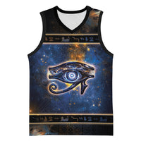 Egypt Eye Of Ra Basketball Jersey Galaxy Zodiac Universe
