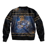 Egypt Eye Of Ra Bomber Jacket Galaxy Zodiac Universe