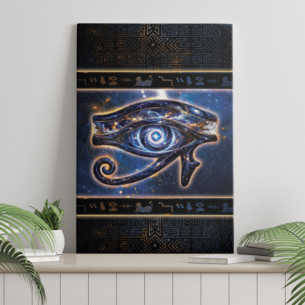 Egypt Eye Of Ra Canvas Wall Art Galaxy Zodiac Universe