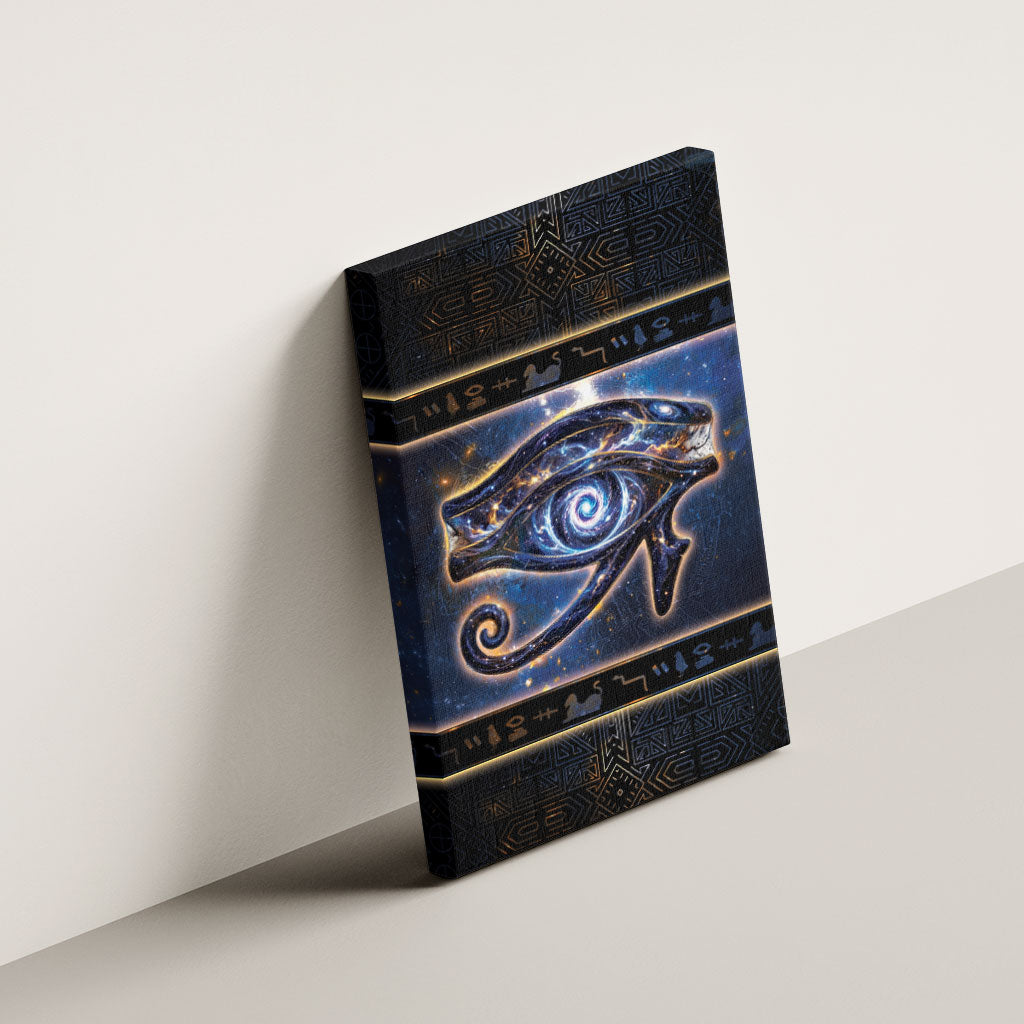 Egypt Eye Of Ra Canvas Wall Art Galaxy Zodiac Universe