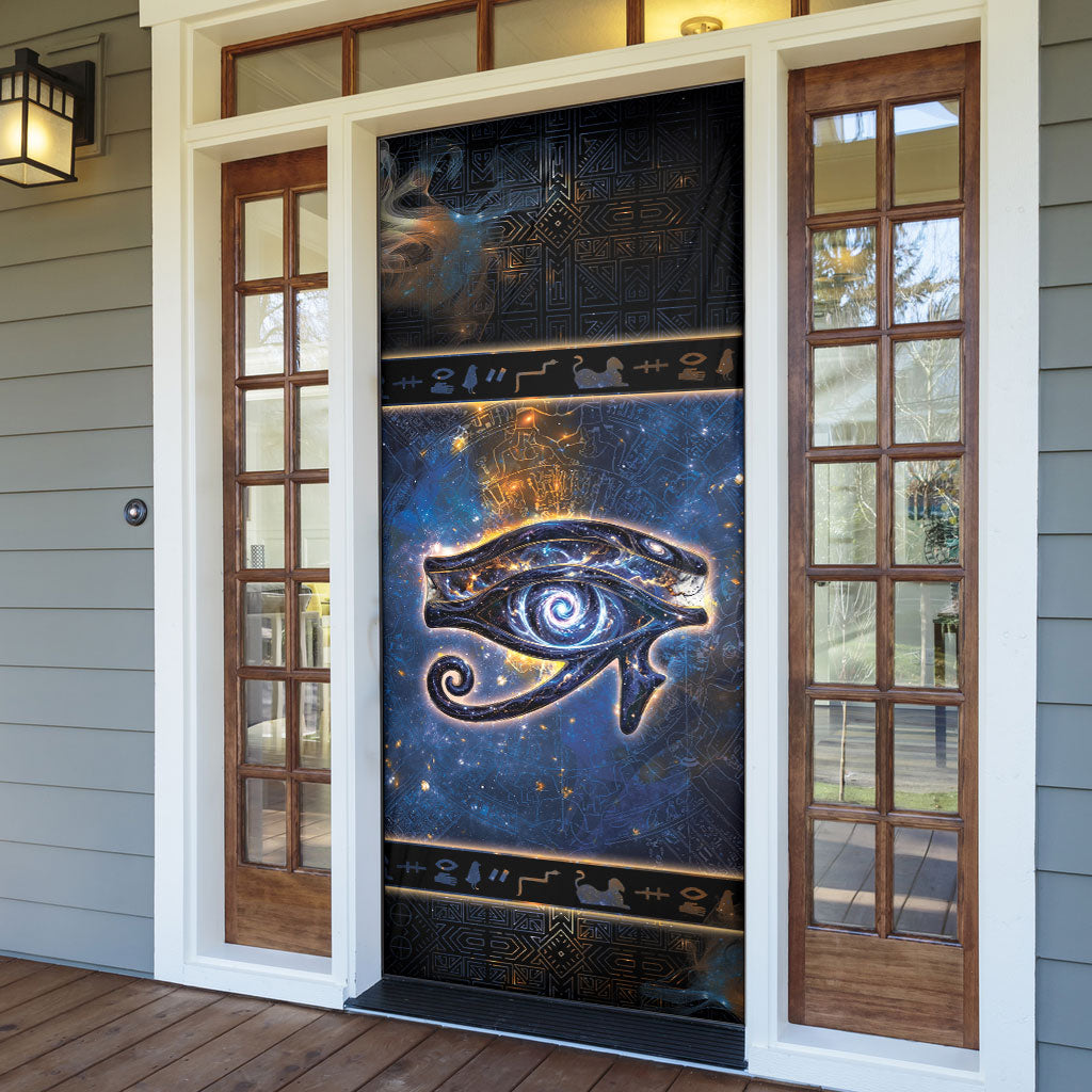 Egypt Eye Of Ra Door Cover Galaxy Zodiac Universe