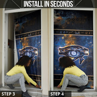 Egypt Eye Of Ra Door Cover Galaxy Zodiac Universe