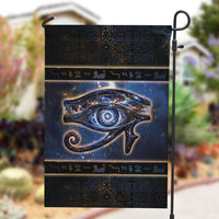 Egypt Eye Of Ra Garden Flag Galaxy Zodiac Universe