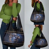 Egypt Eye Of Ra Grocery Bag Galaxy Zodiac Universe