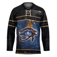 Egypt Eye Of Ra Hockey Jersey Galaxy Zodiac Universe