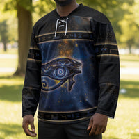 Egypt Eye Of Ra Hockey Jersey Galaxy Zodiac Universe