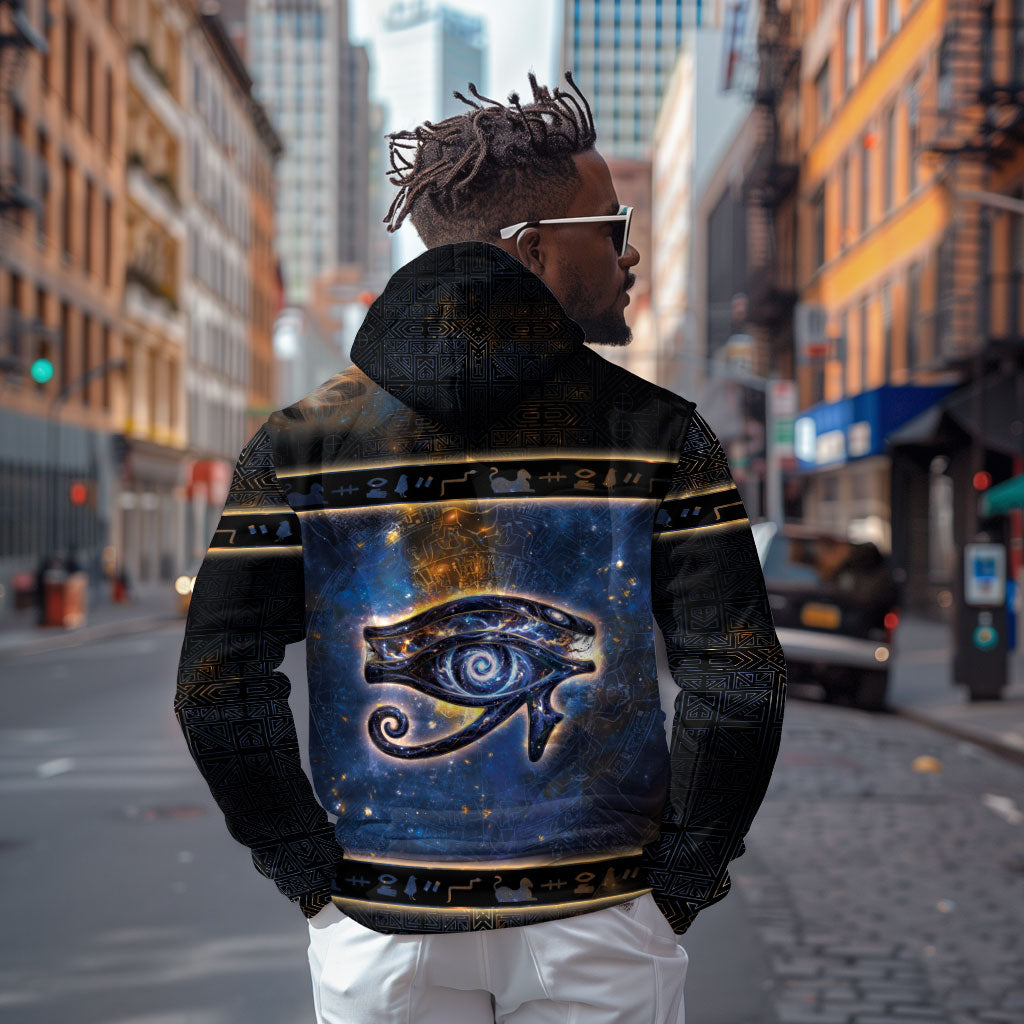 Egypt Eye Of Ra Hoodie Galaxy Zodiac Universe