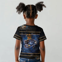 Egypt Eye Of Ra Kid T shirt Galaxy Zodiac Universe