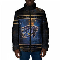 Egypt Eye Of Ra Padded Jacket Galaxy Zodiac Universe