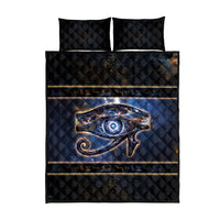 Egypt Eye Of Ra Quilt Bed Set Galaxy Zodiac Universe