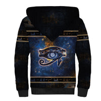 Egypt Eye Of Ra Sherpa Hoodie Galaxy Zodiac Universe