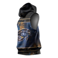 Egypt Eye Of Ra Sleeveless Hoodie Galaxy Zodiac Universe