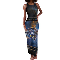 Egypt Eye Of Ra Tank Maxi Dress Galaxy Zodiac Universe