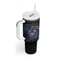 Egypt Eye Of Ra Tumbler With Handle Galaxy Zodiac Universe