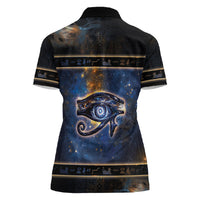 Egypt Eye Of Ra Women Polo Shirt Galaxy Zodiac Universe