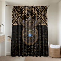 Egypt Eye of Horus Bathroom Set Hieroglyphics Patterns Retro Style
