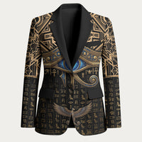Egypt Eye of Horus Blazer Hieroglyphics Patterns Retro Style