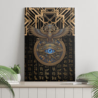 Egypt Eye of Horus Canvas Wall Art Hieroglyphics Patterns Retro Style