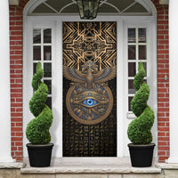 Egypt Eye of Horus Door Cover Hieroglyphics Patterns Retro Style