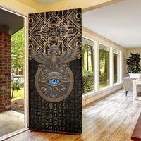 Egypt Eye of Horus Door Cover Hieroglyphics Patterns Retro Style