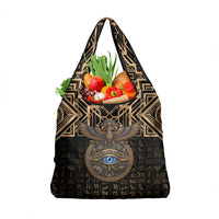 Egypt Eye of Horus Grocery Bag Hieroglyphics Patterns Retro Style