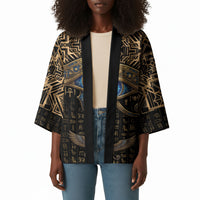 Egypt Eye of Horus Kimono Hieroglyphics Patterns Retro Style