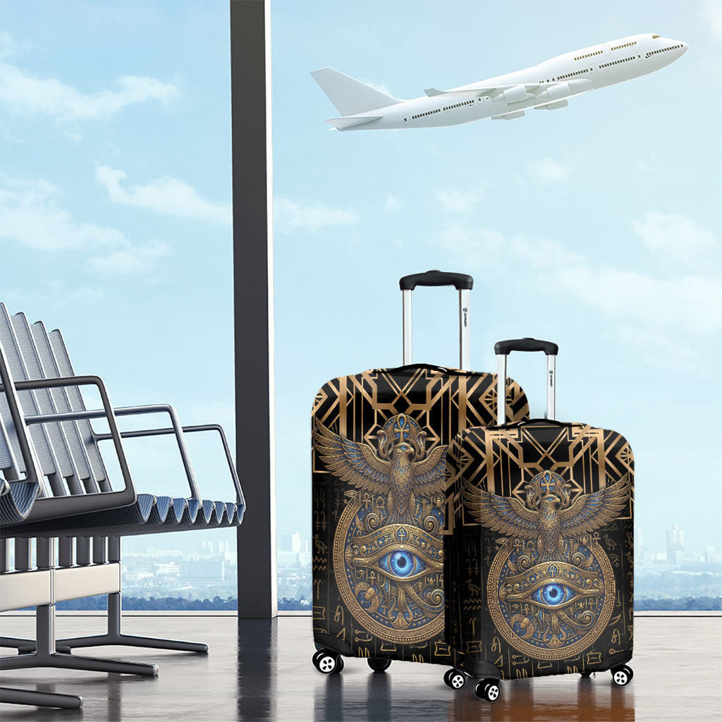 Egypt Eye of Horus Luggage Cover Hieroglyphics Patterns Retro Style