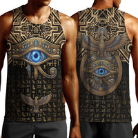 Egypt Eye of Horus Men Tank Top Hieroglyphics Patterns Retro Style