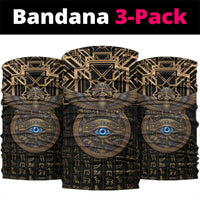 Egypt Eye of Horus Neck Gaiter Hieroglyphics Patterns Retro Style