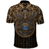 Egypt Eye of Horus Polo Shirt Hieroglyphics Patterns Retro Style