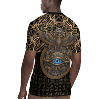 Egypt Eye of Horus Rugby Jersey Hieroglyphics Patterns Retro Style