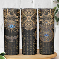 Egypt Eye of Horus Skinny Tumbler Hieroglyphics Patterns Retro Style
