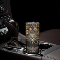 Egypt Eye of Horus Skinny Tumbler Hieroglyphics Patterns Retro Style