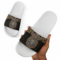 Egypt Eye of Horus Slide Sandals Hieroglyphics Patterns Retro Style