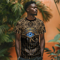 Egypt Eye of Horus T shirt Hieroglyphics Patterns Retro Style