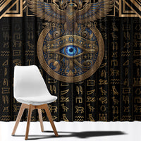 Egypt Eye of Horus Window Curtain Hieroglyphics Patterns Retro Style