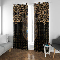 Egypt Eye of Horus Window Curtain Hieroglyphics Patterns Retro Style