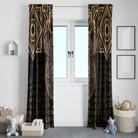 Egypt Eye of Horus Window Curtain Hieroglyphics Patterns Retro Style